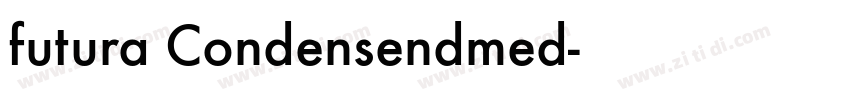 futura Condensendmed字体转换
